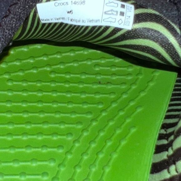 Women's Crocs Duet Busy Day Skimmer Black/Graphite Slip On Size 6 - Picture 6 of 7